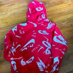 Red Nike Sweatshirt Adult Small